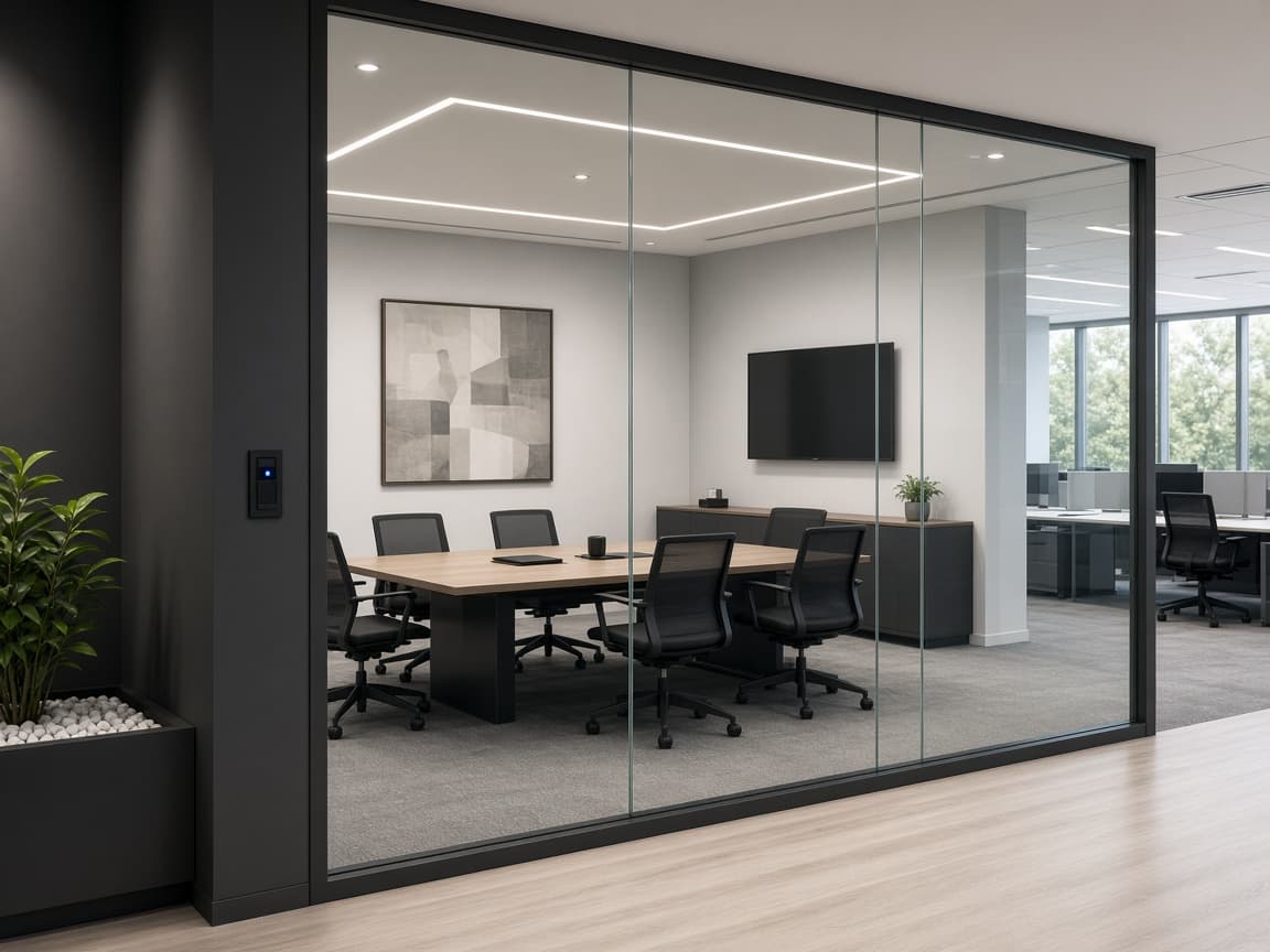 Executive boardroom before film