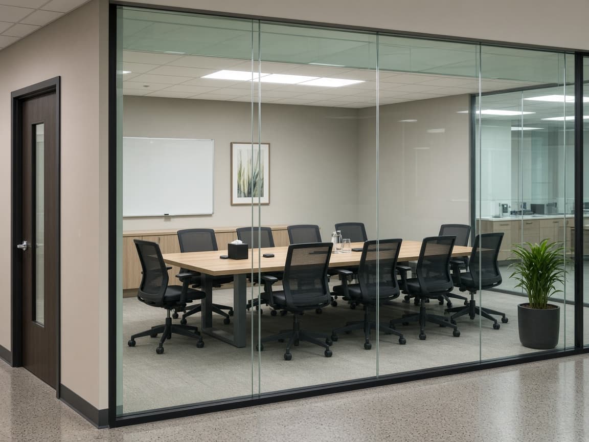 Clinic perimeter windows before film